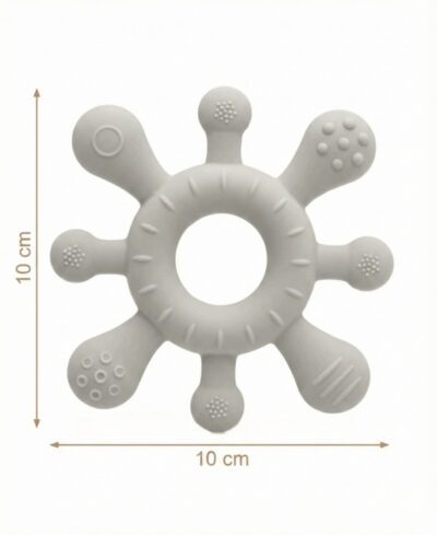 Silikonsko grizalo Zvezdica 10 cm dimenzije otroško grizalo
